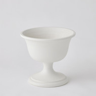 Global Views Villa Chalice Compote - Matte White - Sm