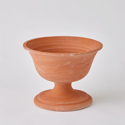 Global Views Villa Chalice Compote - Terracotta - Lg