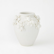 Global Views Villa Limone Urn - Matte White - Sm