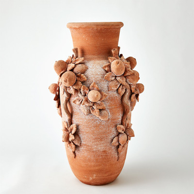 Global Views Villa Limone Urn - Terracotta - Lg