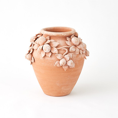 Global Views Villa Limone Urn - Terracotta - Sm