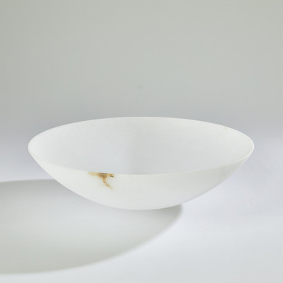 Global Views Wide Alabaster Bowl