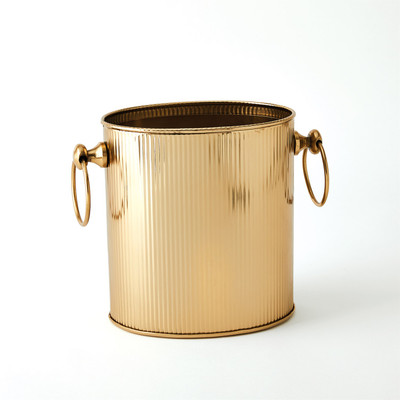 Global Views Winston Ice Bucket - Brass - Lg