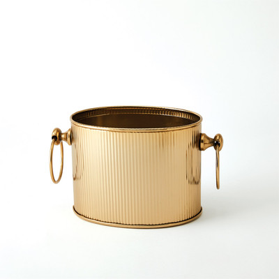 Global Views Winston Ice Bucket - Brass - Sm