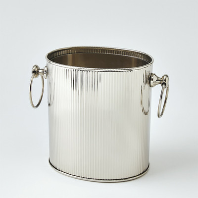 Global Views Winston Ice Bucket - Nickel - Lg