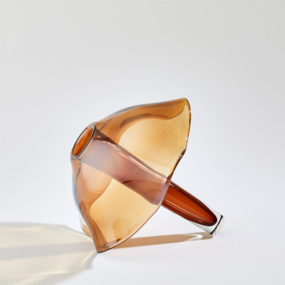 Studio A Andromeda Vase - Dark Amber - Sm