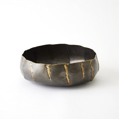 Studio A Armor Bowl - Antique Gunmetal - Lg
