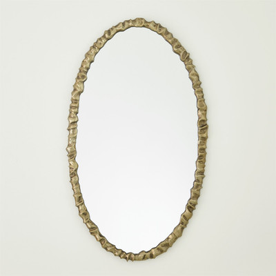 Studio A Artiste Oval Mirror - Brass