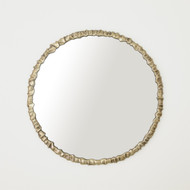 Studio A Artiste Round Mirror - Brass