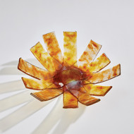 Studio A Asterisk Bowl - Amber - Lg