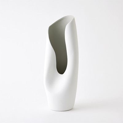Studio A Avian Vase - Cream - Grey - Lg