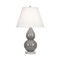 Small Double Gourd Table Lamp - Smokey Taupe