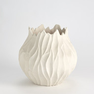 Studio A Bloom Vase Round - Matte White