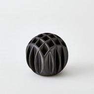 Studio A Bud Ball Vase - Matte Black - Sm