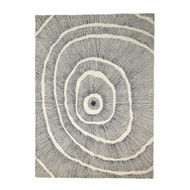 Studio A Burst Rug - Ivory - Black - 12 x 18