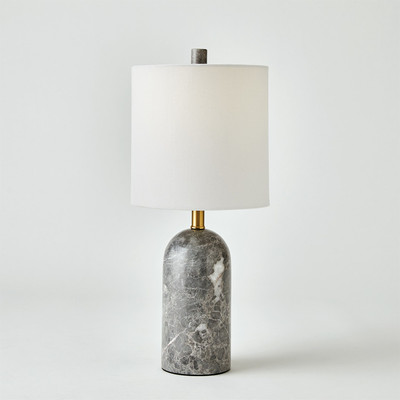 Studio A Callanish Marble Lamp - Grey - Sm