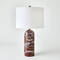 Studio A Callanish Marble Lamp - Maroon - Lg
