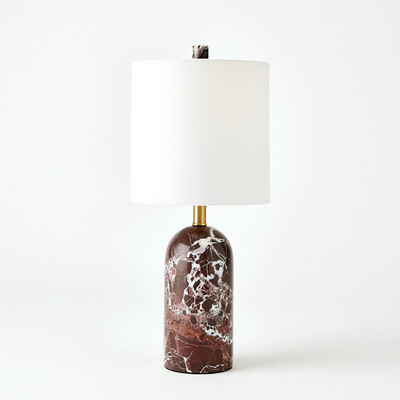 Studio A Callanish Marble Lamp - Maroon - Sm