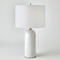 Studio A Callanish Marble Lamp - White - Lg