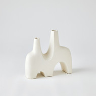 Studio A Cassel Vase - Matte White - Med