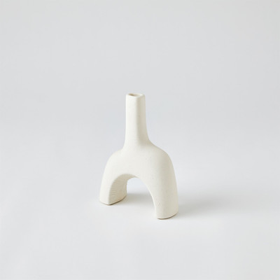 Studio A Cassel Vase - Matte White - Sm