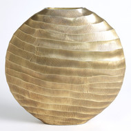 Studio A Chased Oval Vase - Antique Brass - Lg