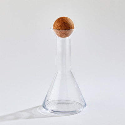 Studio A Chemistry Triangle Decanter w - Cork Stopper