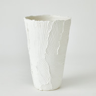 Studio A Chip Vase - Matte White - Tall