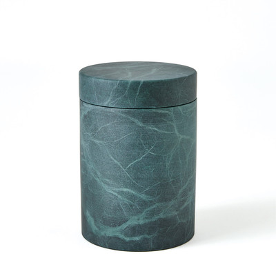 Studio A Cilindro Alabaster Box - Black - Green - Lg