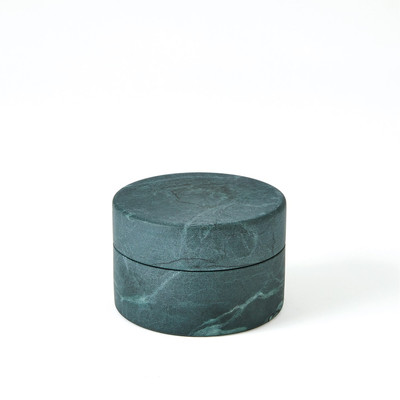 Studio A Cilindro Alabaster Box - Black - Green - Sm