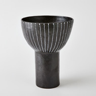 Studio A Cinder Footed Bowl - Striped - Lg
