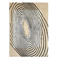 Studio A Concentric Circles Rug - Fawn - 11 x 14