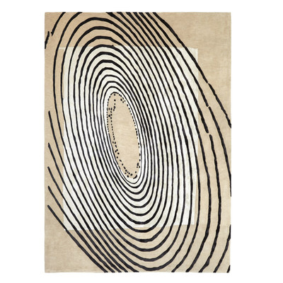Studio A Concentric Circles Rug - Fawn - 12 x 15