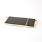 Studio A Cosmopolitan Tray - Polished Brass - Black Marble