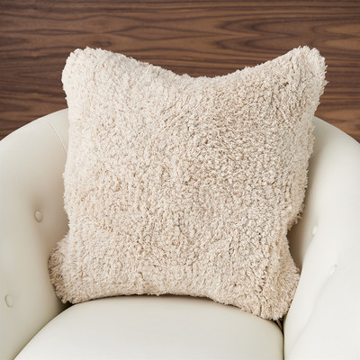 Studio A Cotton Woven Pillow - Ivory
