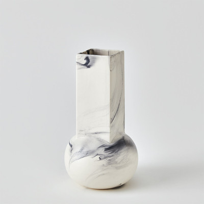 Studio A Crocus Vase - Blue Marble - Sm