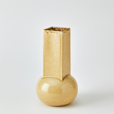 Studio A Crocus Vase - Reactive Mustard - Sm