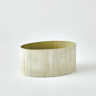 Studio A Cross Hatch Compote - Celery