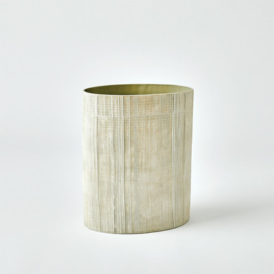 Studio A Cross Hatch Vase - Celery - Med
