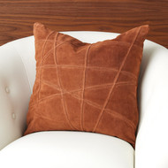 Studio A Crossroads Suede Pillow - Rust