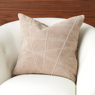 Studio A Crossroads Suede Pillow - Taupe