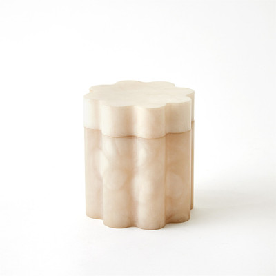Studio A Cumulus Alabaster Tall Box - Cream - Sm
