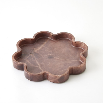 Studio A Cumulus Alabaster Tray - Chocolate - Lg