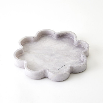Studio A Cumulus Alabaster Tray - Grey - Lg
