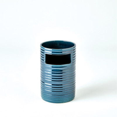 Studio A Cut Out Vase - Dark Blue - Sm