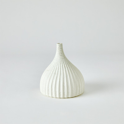 Studio A Dewdrop Vase - White - Sm
