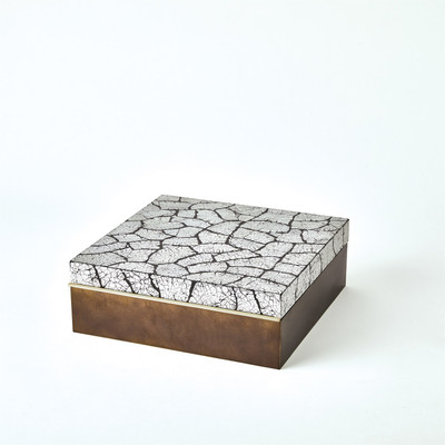 Studio A Eggshell Box - Antique Gold Leaf - Lg