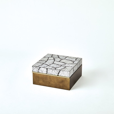 Studio A Eggshell Box - Antique Gold Leaf - Sm