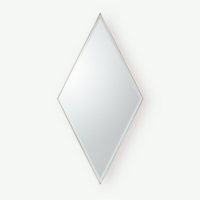 Studio A Elongated Diamond Mirror - Brass