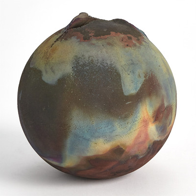 Studio A Fissure Torn Ball - Raku